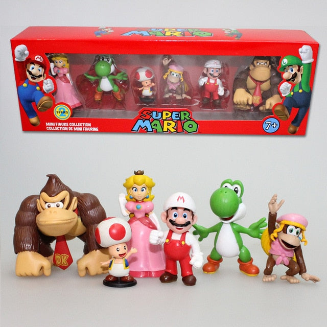 Super Mario Bros PVC Action Figur Legetøj