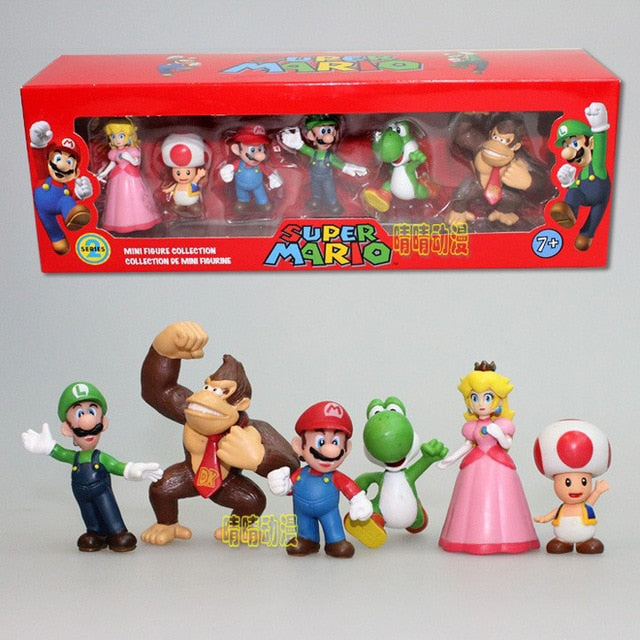 Super Mario Bros PVC Action Figur Legetøj