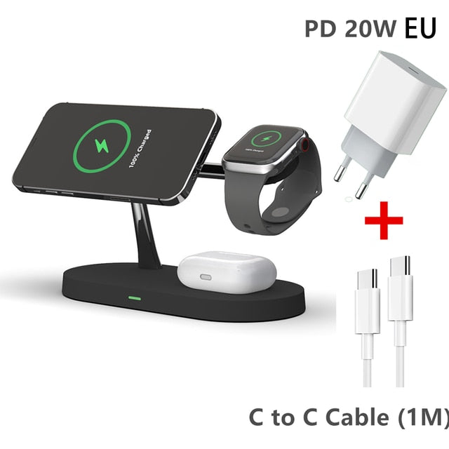 3-i-1 trådløs Magsafe opladerstand