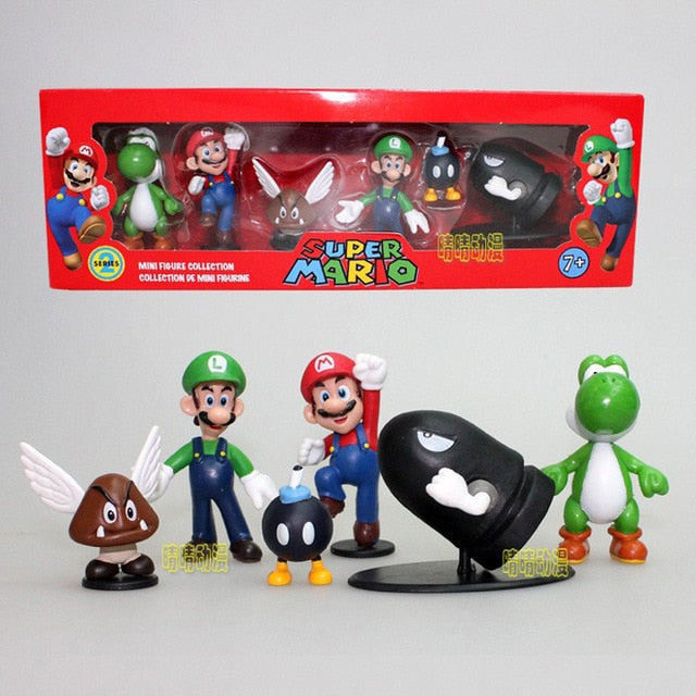 Super Mario Bros PVC Action Figur Legetøj