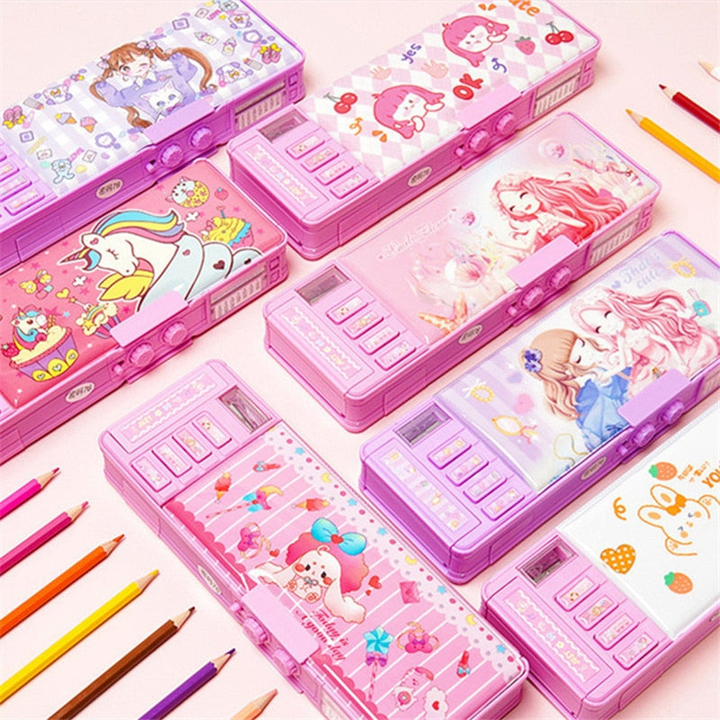 Mechanical cute pencil case