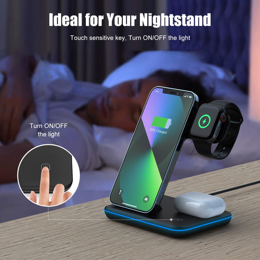 Wireless Charger Stand 3 in 1