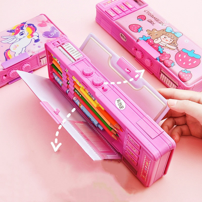 Mechanical cute pencil case