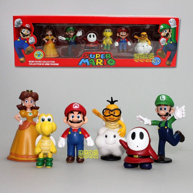 Super Mario Bros PVC Action Figur Legetøj