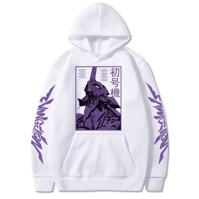 Anime EVA Men's Long Sleeve Hoodies