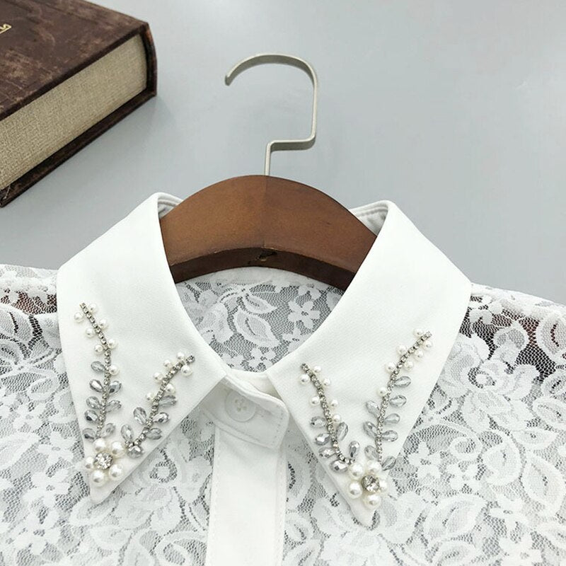 Handmade Beads Embroidery Fake Collar for Woman