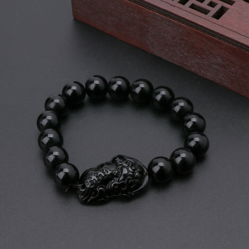 Obsidian armbånd