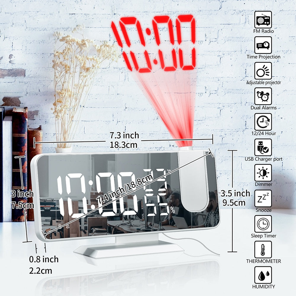 LED digitalt projektionsur