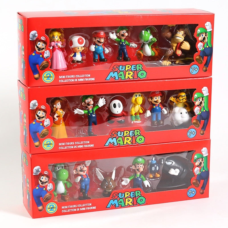 Super Mario Bros PVC Action Figur Legetøj