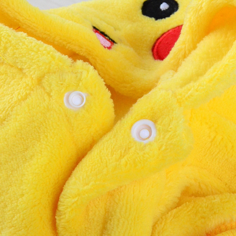 Sød Pikachu Pet Vinterjakke