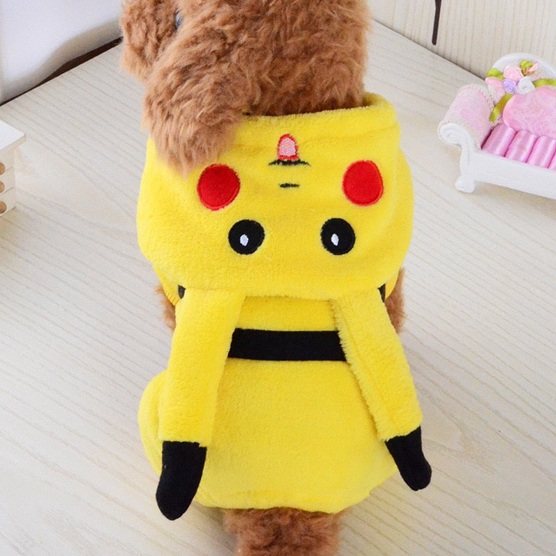 Sød Pikachu Pet Vinterjakke