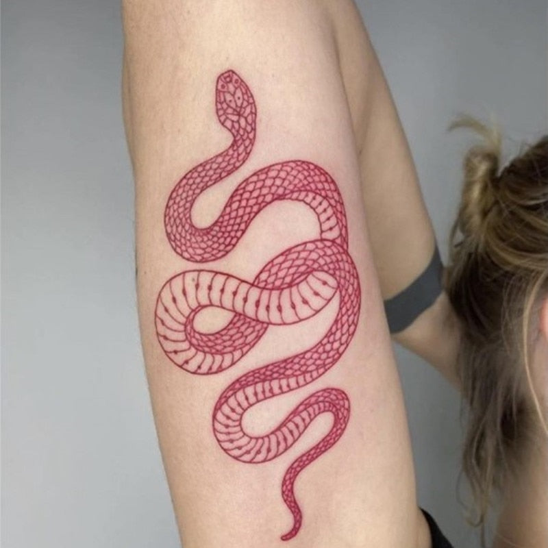 Black Snakes Body Tattoo