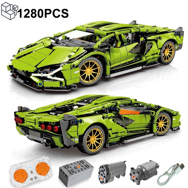 1280PCS Sports Car Building Blocks