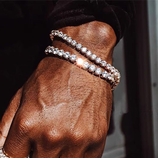 Iced Out Crystal Tennis Armbånd