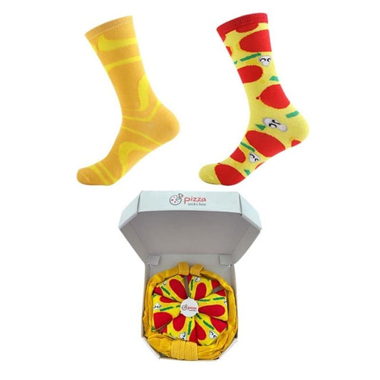 Pizza Socks Gift Box