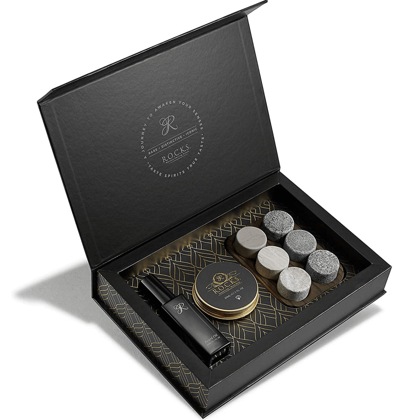 The Gentleman's Essentials - Whisky Stones &amp; Grooming Kit Gavesæt