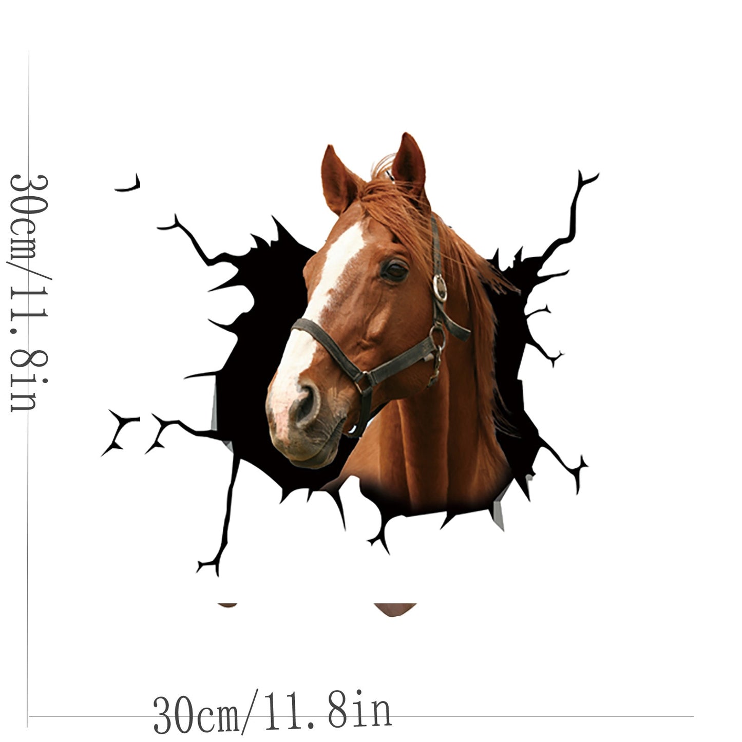 Bull Horse Car Window Paste Statisk Glas Sticker