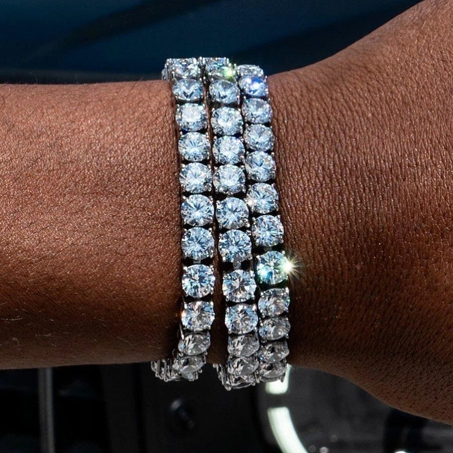 Iced Out Crystal Tennis Armbånd