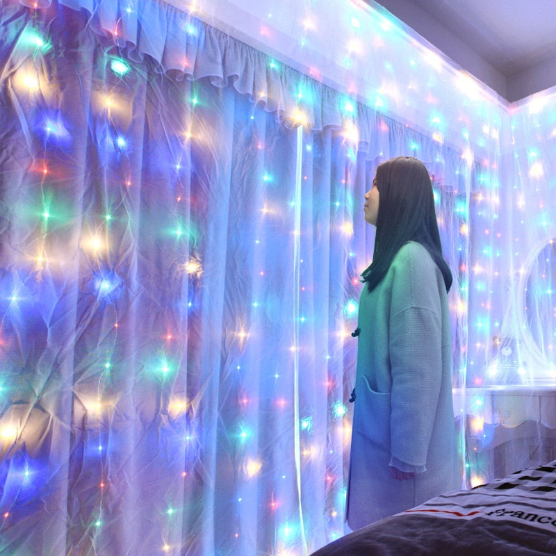 LED Curtain Garland Lights