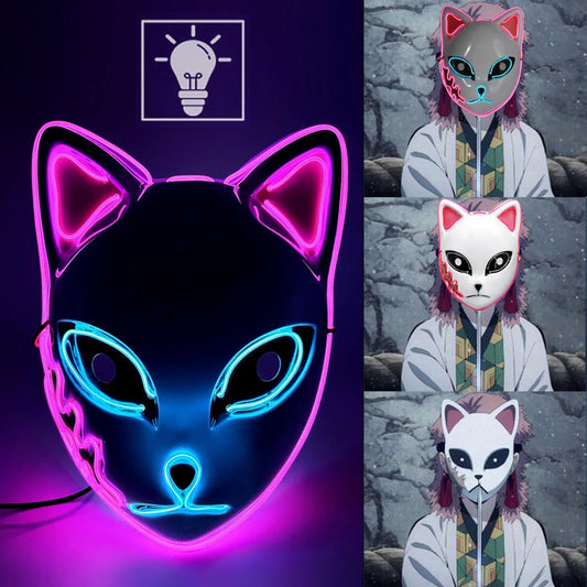 Halloween LED-kattemaske